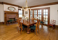 dining room staging