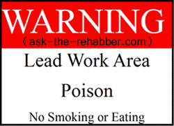 Lead Paint Warning Sign